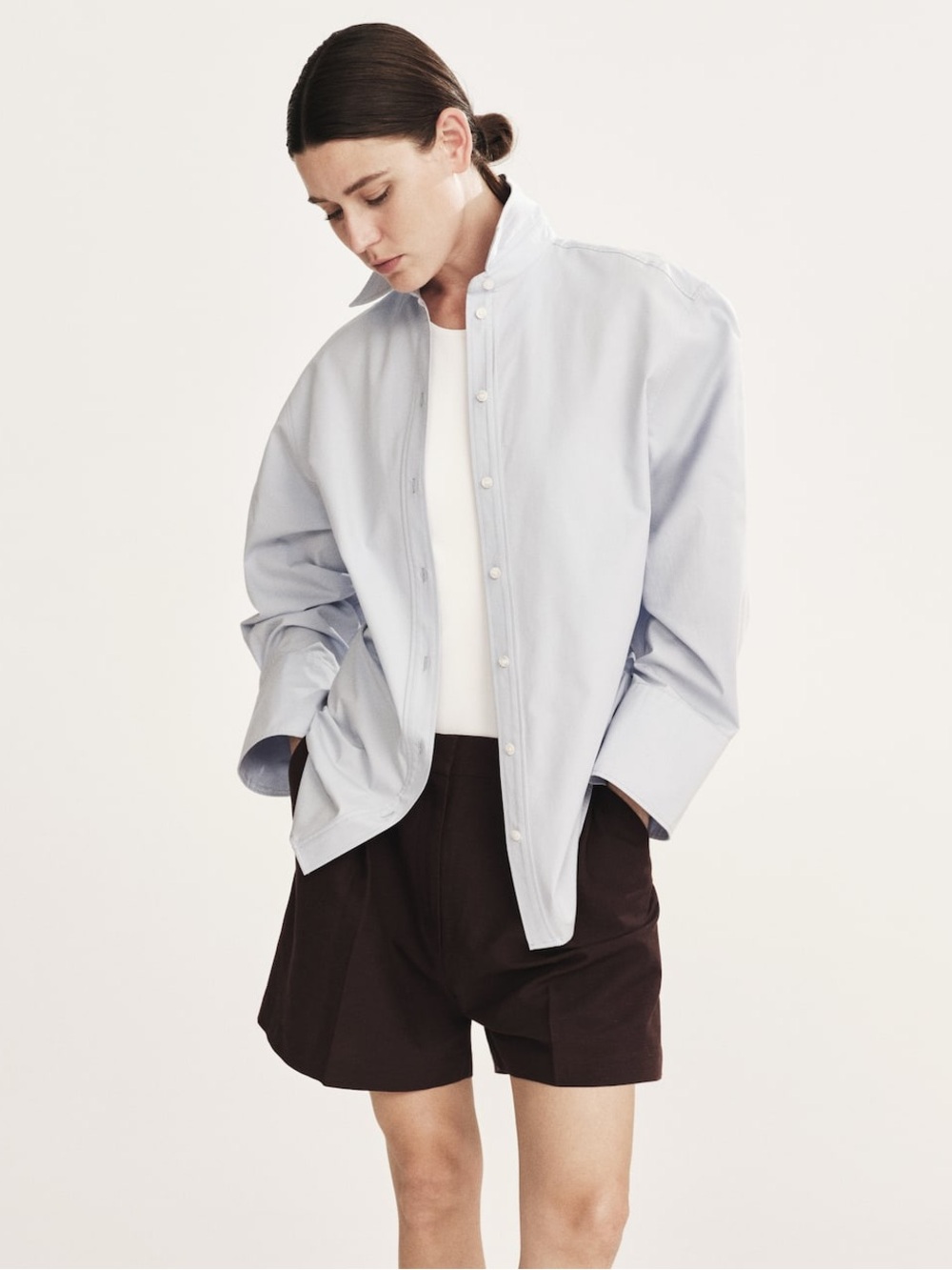 H&M Dressy Linen Blend Shorts, Size 6